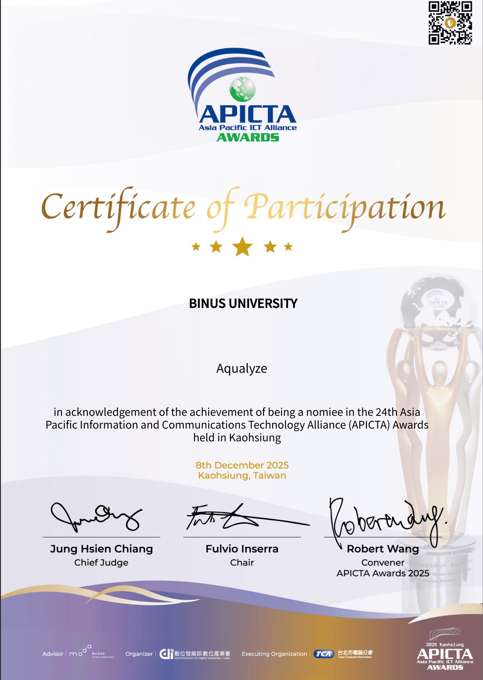 APICTA Awards 2025 — International Finalist
